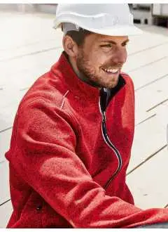 Men's Knitted Workwear Fleece Jacket
