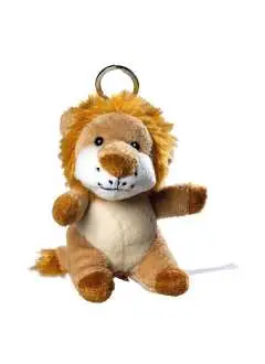 plush lion with keychain