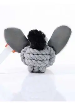 Dog toy knotted animal donkey