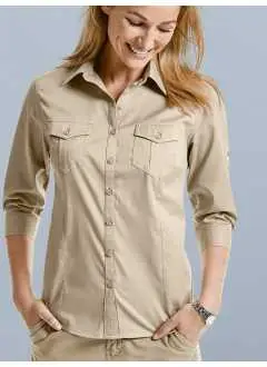 Ladies' Roll 3/4 Sleeve Shirt
