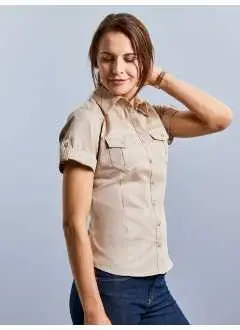 Ladies' Roll Short Sleeve Shirt